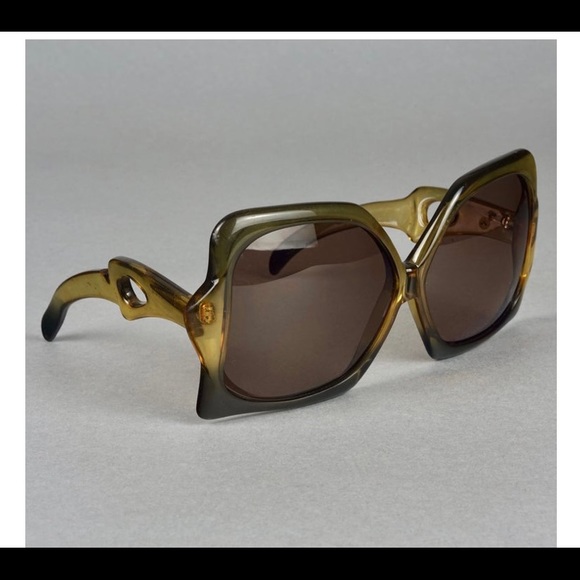 ISO Vintage 1970 Christian Dior Oversized Butterfly Space Age Sunglasses - Picture 2 of 2